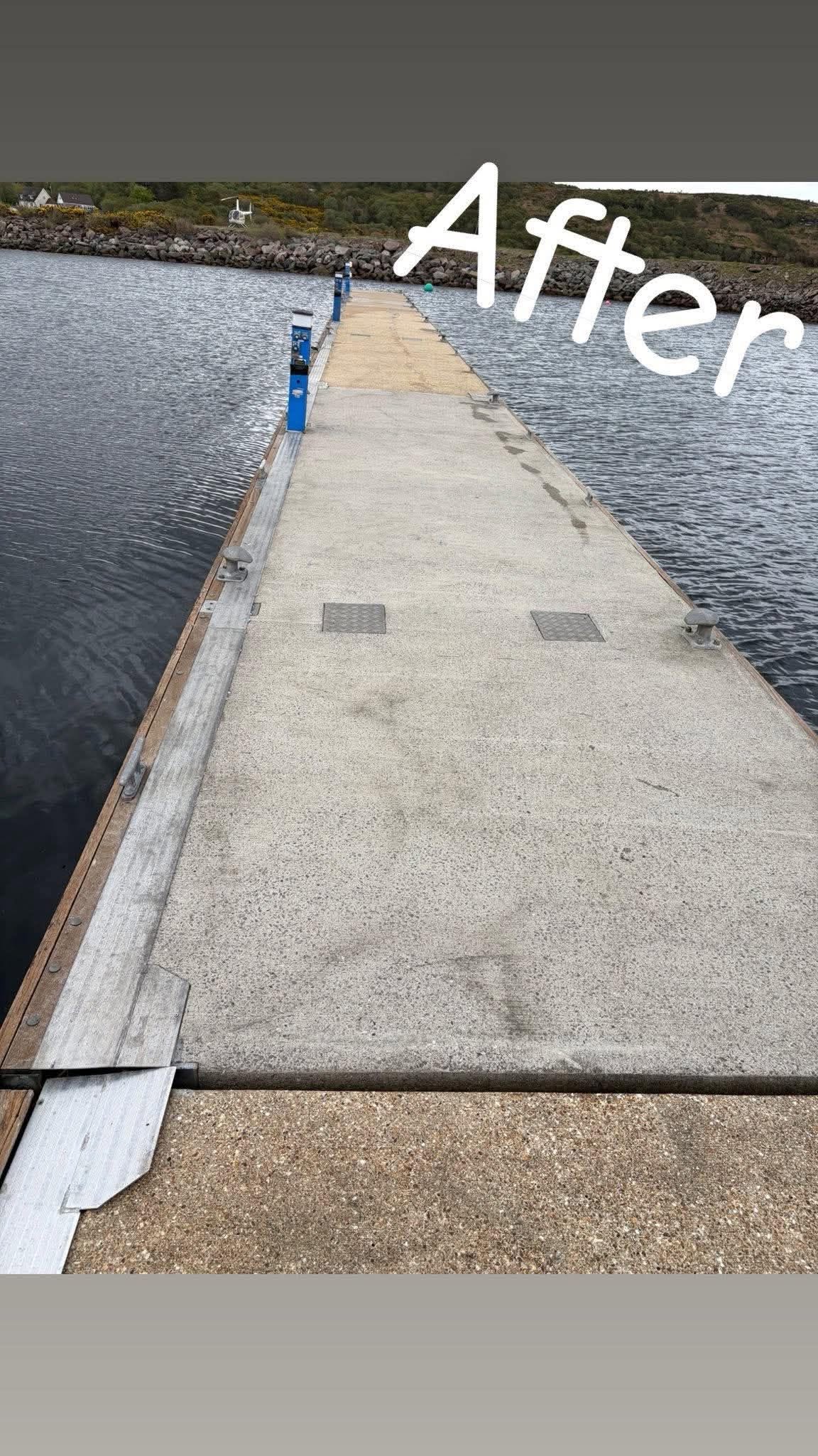 Jetty after cleaning